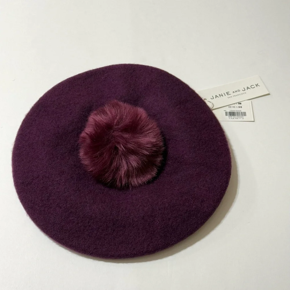 NWT Janie&Jack Pom Beret (12-24 months)